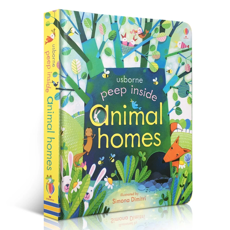 Usborne Peep Inside The Sea Обучающие 3D откидные книги для рисования детские дети чтение