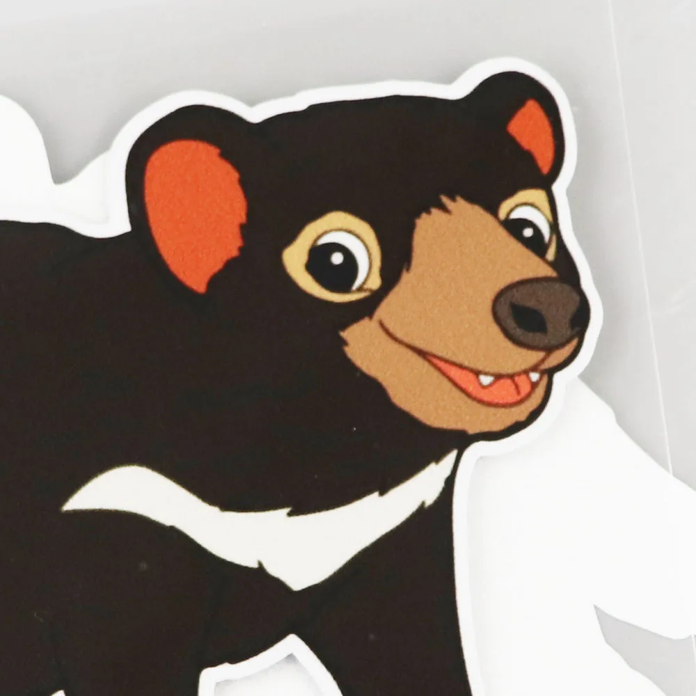

YJZT 15.6CM10.3CM Cartoon Wild Animal Waterproof Decal PVC Car Sticker 11C-0305