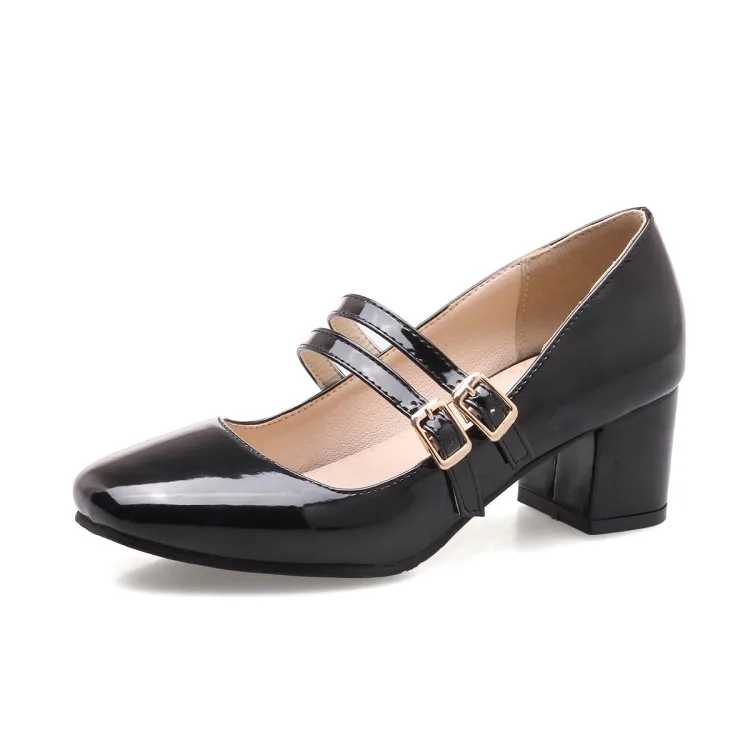 Большие размеры 12 13 14 15 Женские туфли на высоком каблуке туфли-лодочки Грубые с