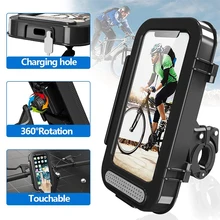 Waterproof Bike Motorcycle Phone Holder Bicycle Handlebar Cell Phone Support Mount Bracket Motorbike Scooter Phone Case Cover