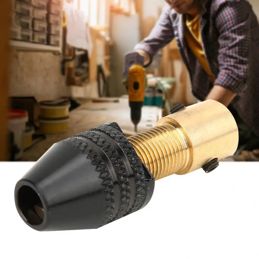 Латунный патрон для дрели чёрный мини-патрон электродрели аксессуары Цанга 2 35