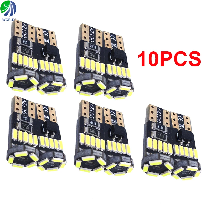 

Can Bus,10Pcs T10/194/W5W,Wedge,LED Car Light,LED Dash Board Light,Door Light,194,168,161,567,562,561,158,2821,2827,2886X