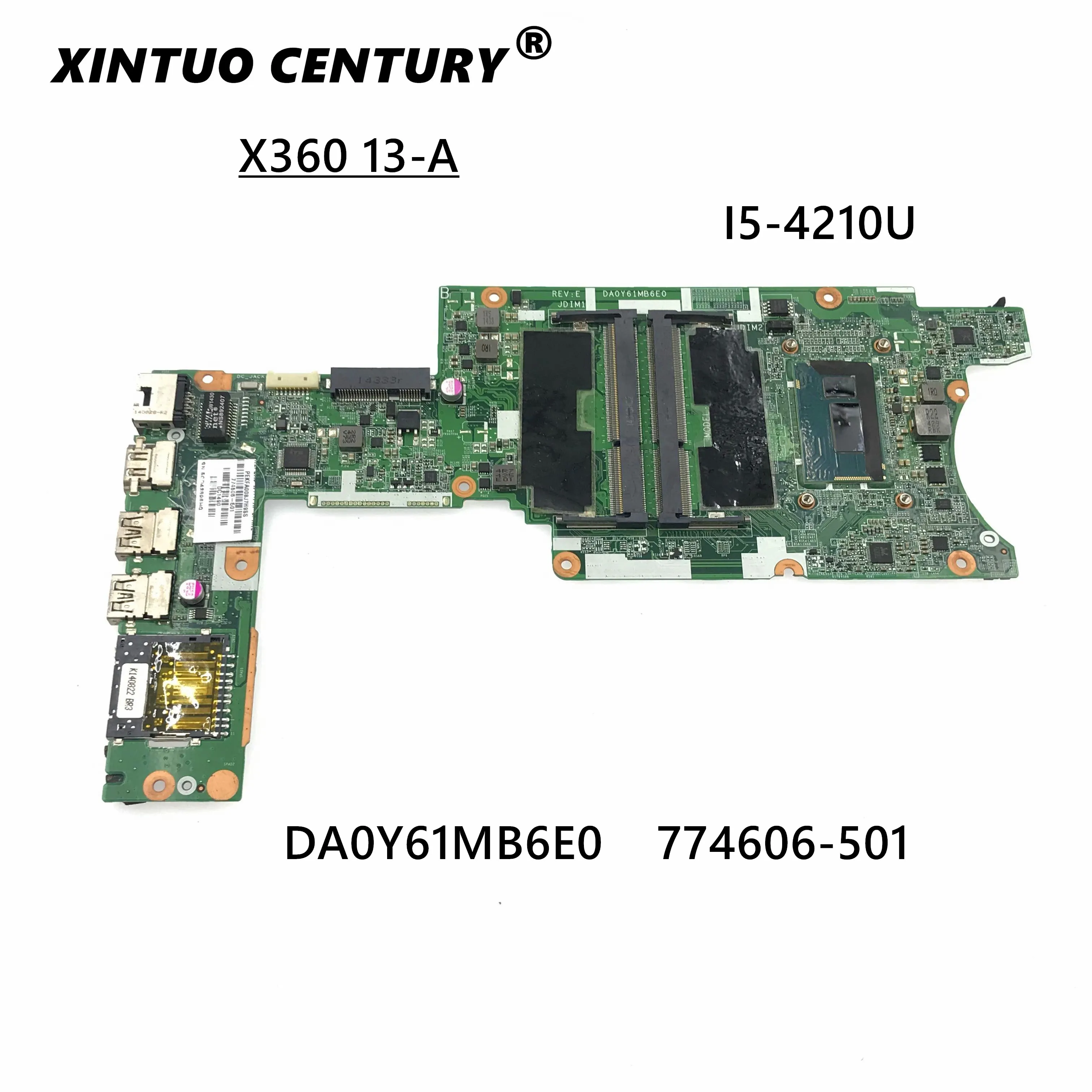 

Для струйного принтера HP Pavilion X360 13-A Материнская плата ноутбука SR1EF I5-4210U DA0Y61MB6E0 774606-001 774606-601 774606-501