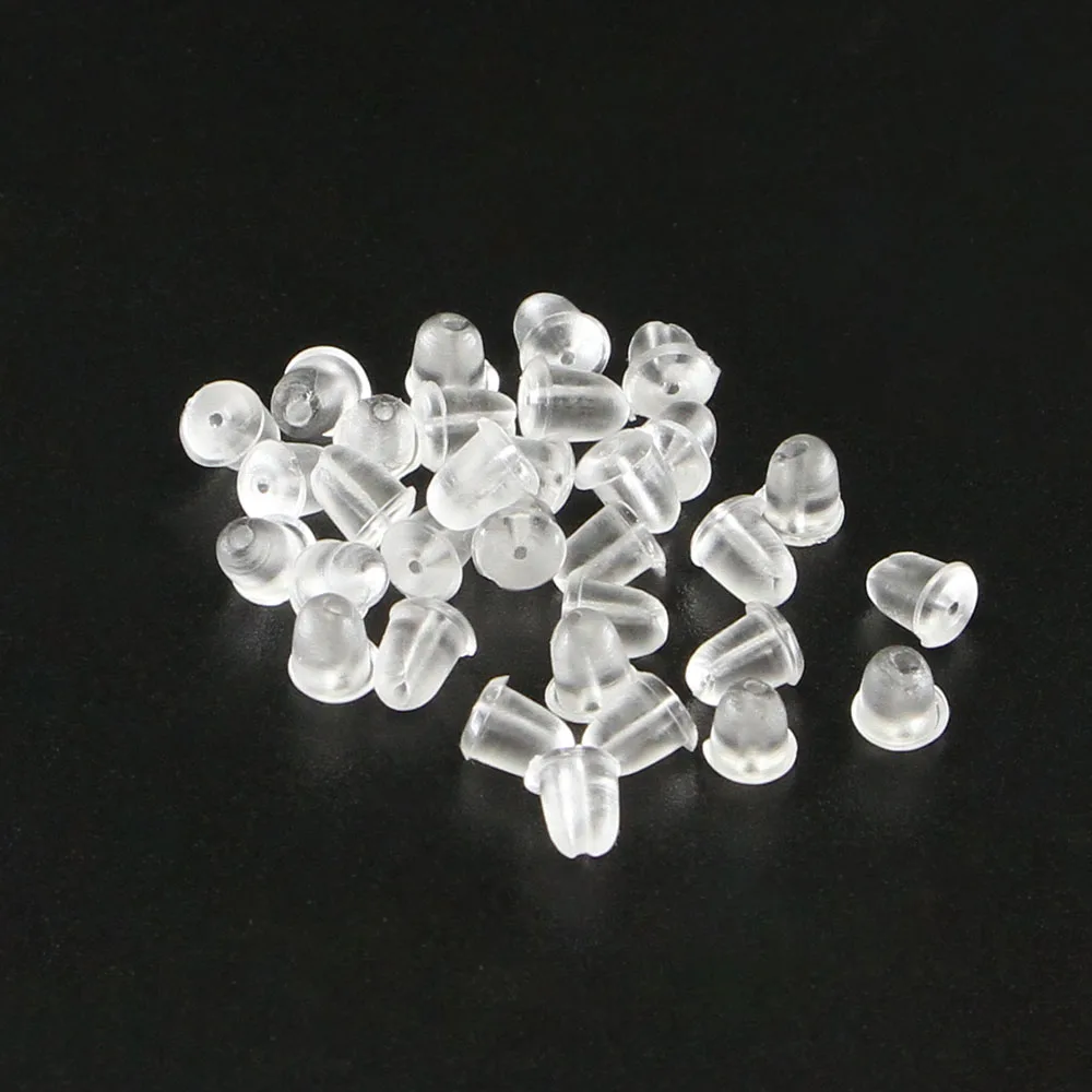 Заглушки для сережек из силикона заглушки-колпачки сделай сам аксессуары