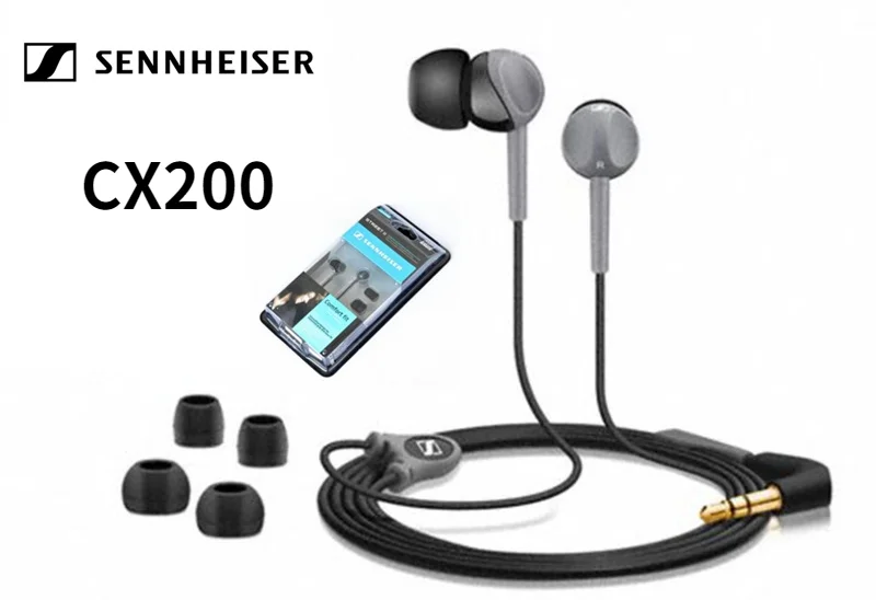 Стереонаушники Sennheiser CX200 проводные с микрофоном 3 5 мм 1 кнопка | Электроника