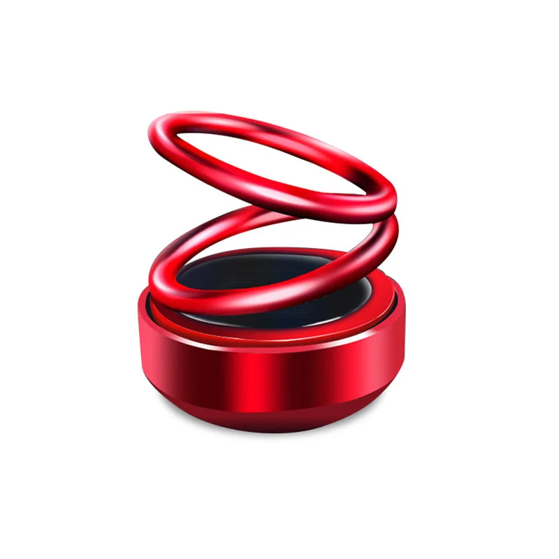

Car Aromatherapy Air Freshener Double Rings Rotary Suspension Rotating Dashboard Interior Ornament Car Auto Diffuser Perfume
