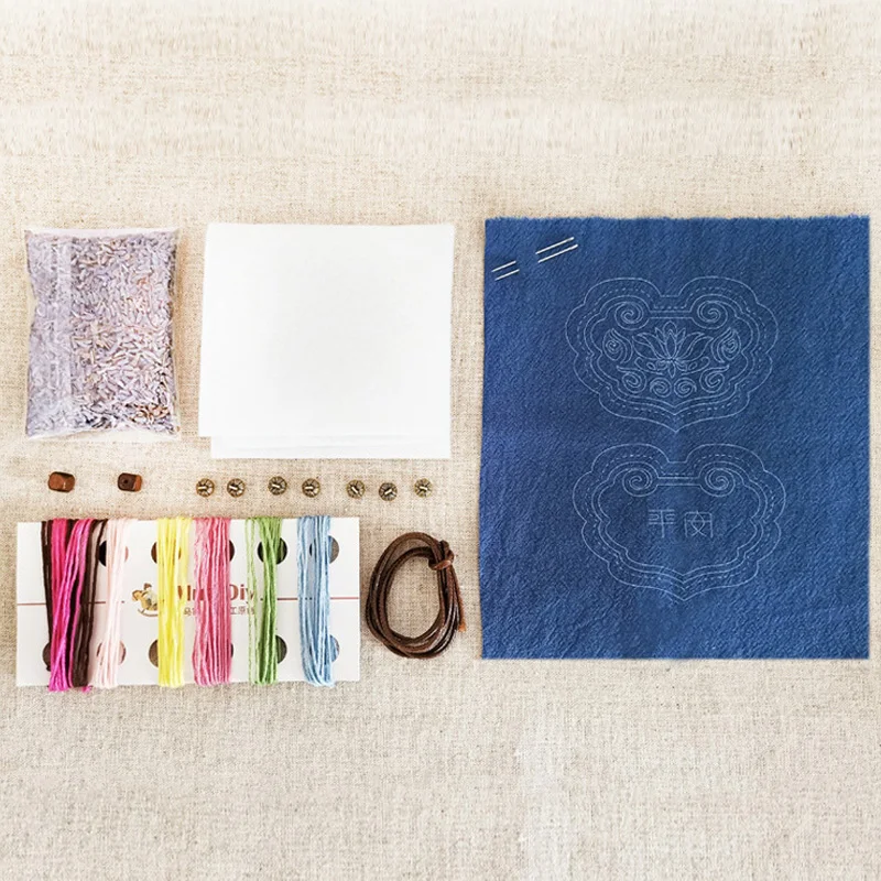 Китайское Ожерелье сделай сам амулет для вышивки Цветочный комплект начинающих