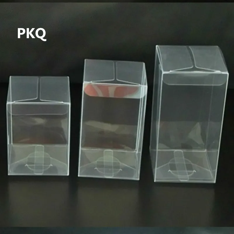 

20Pcs 6 sizes Large Plastic Storage Box Birthday Gift Packaging Box Crafts/Dolls Display Clear Box PVC Transparent Present Boxes