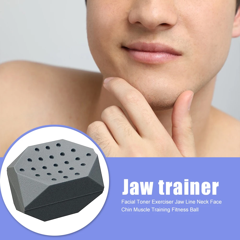 

Jaw Exerciser Silicone Facial Muscle Trainer Jawline Shaper Neck Face Toning Exercise Ball