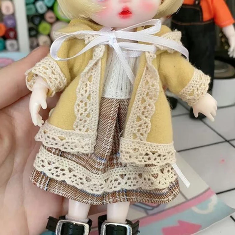 

Мини-кукла с юбкой и платьем, размер 16 см, 1:8