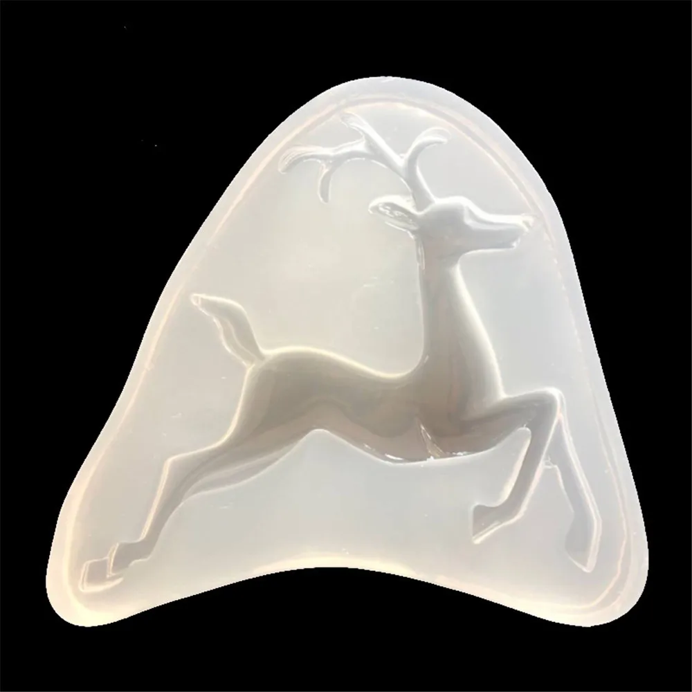 

Deer Silicone Mold Christmas DIY Cake Decorating Tools Cupcake Cookie Baking Molds Candy Clay Chocolate Gumpaste Moulds