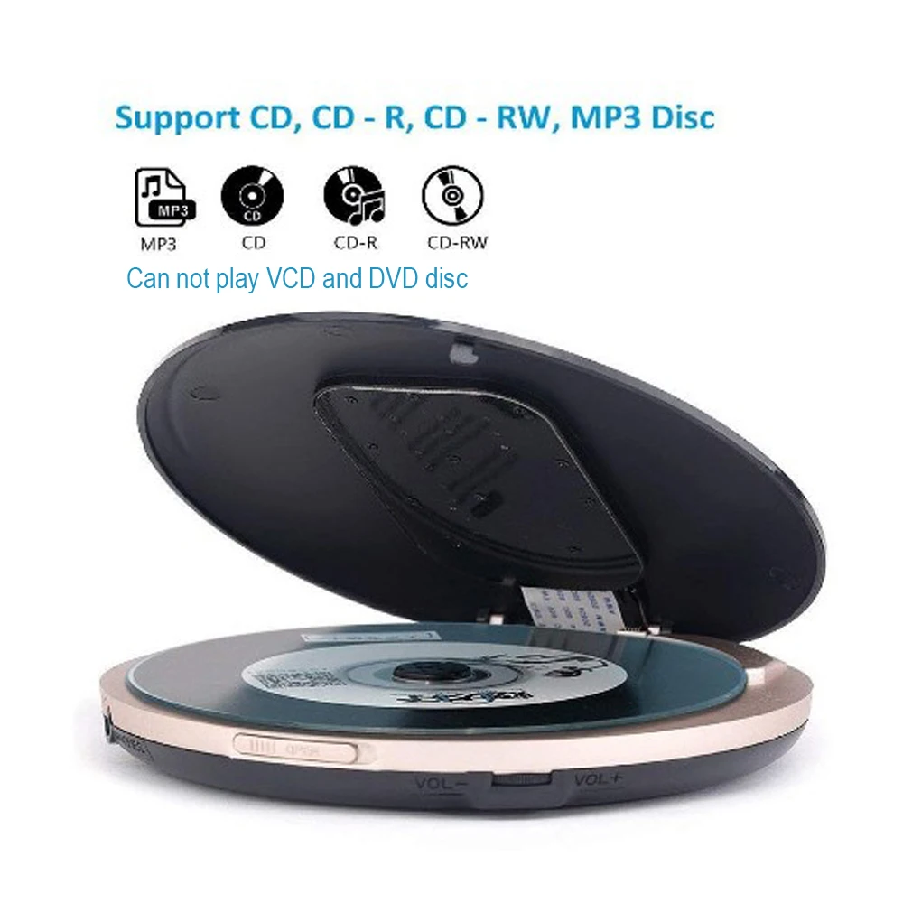 Портативный Bluetooth CD-плеер HOTT 711T персональный плеер со светодиодный кой с