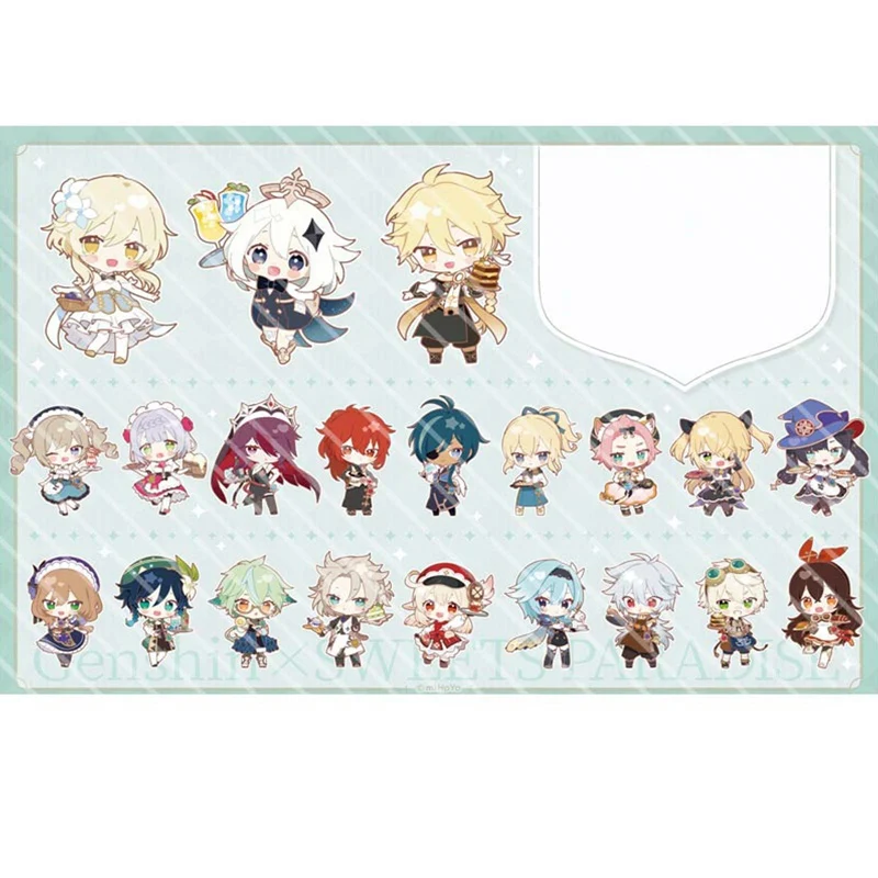 20 Styles Genshin Impact Zhongli Diluc Keychain Cosplay Cute Game Character Venti Paimon Tartaglia Mona Acrylic Key Chain