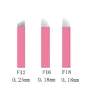 Новинка 100 шт. тонкие 0,18 мм розовые микро Ламина 121618 гибкие иглы для микроблейдинг ручка для татуировки