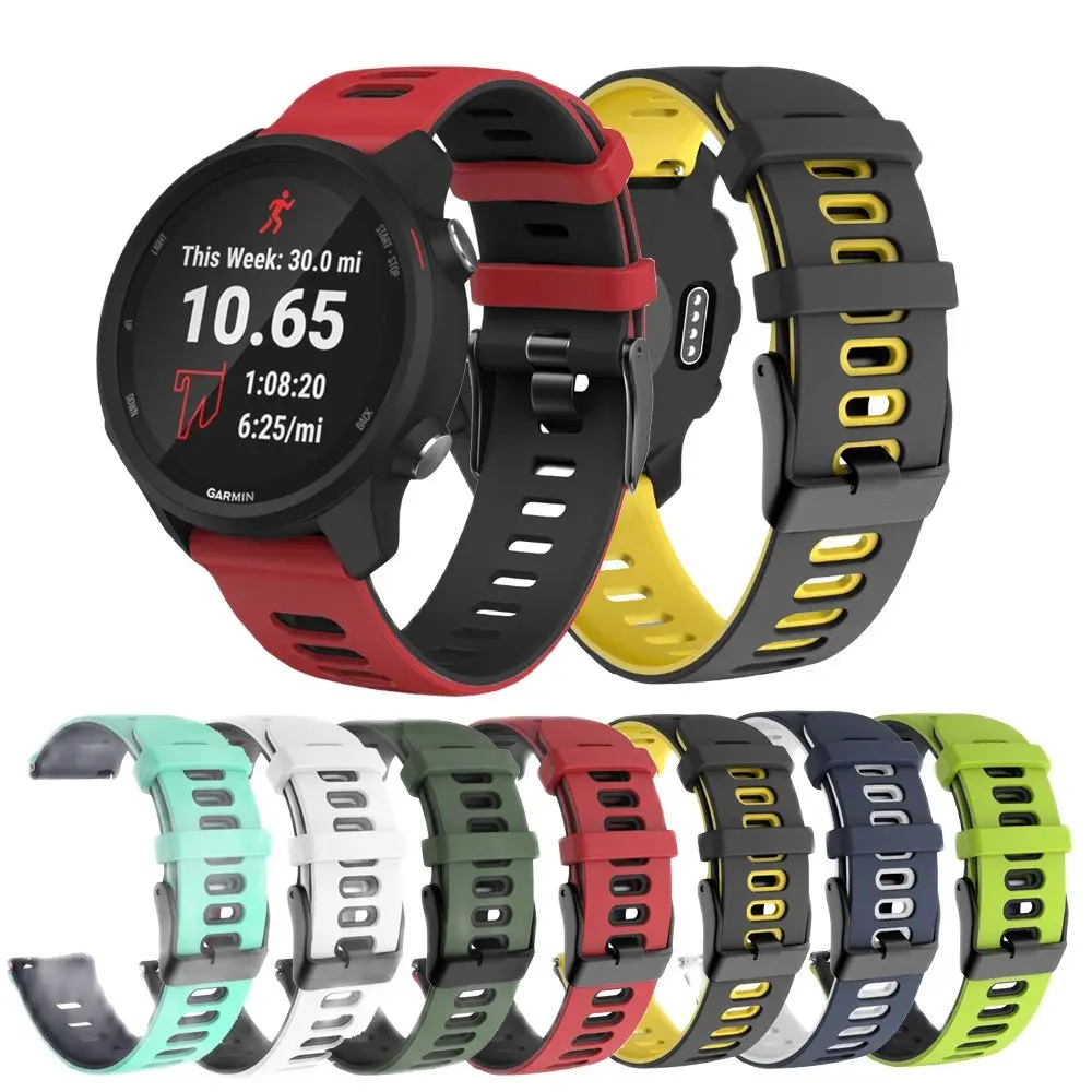 

Ремешок для наручных часов 20 мм 22 мм для Garmin Forerunner 245 645 Vivoactive 3 4, браслет для Huawei Watch GT 2 42 мм