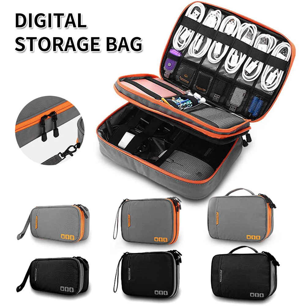 Цифровой органайзер для хранения портативный водонепроницаемый USB гаджет кабели