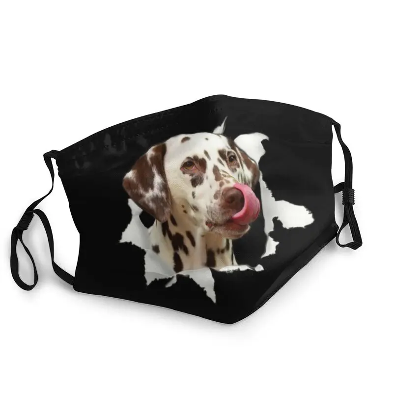 

Далматинская маска, дышащая унисекс маска для взрослых, слива, пудинг, карета, пожарный дом, собака, маска для рта, защитная маска, респиратор...