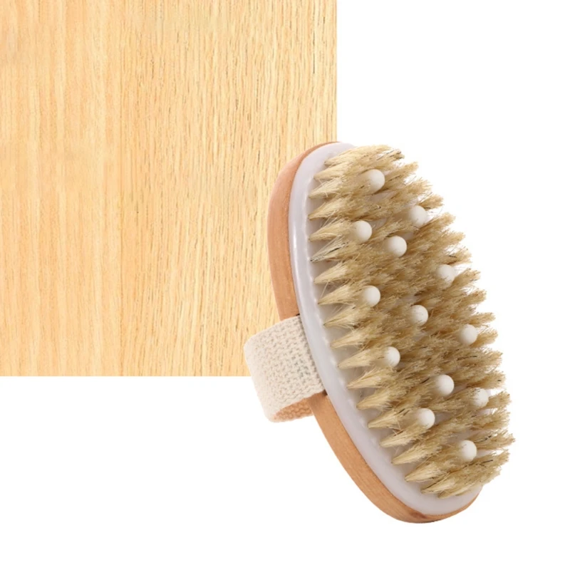

Bathing Brush Shower Brushes SPA Exfoliating Bath Body Brush Soft Bristle Wooden Handle 27RC