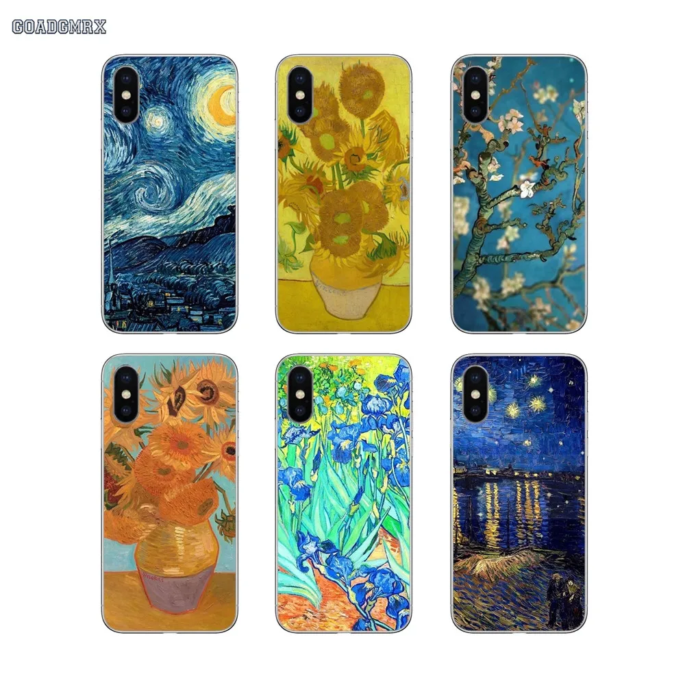 Vincent Van Gogh Звездная ночь силиконовый чехол для huawei P Smart 2019 G7 G8 P7 P8 P10 Plus P20 P30 Pro P9 Lite Mini