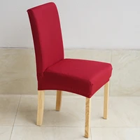 4pcs chair covers spandex solid color desk seat protector seat slipcovers for hotel banquet wedding universal size 1pc
