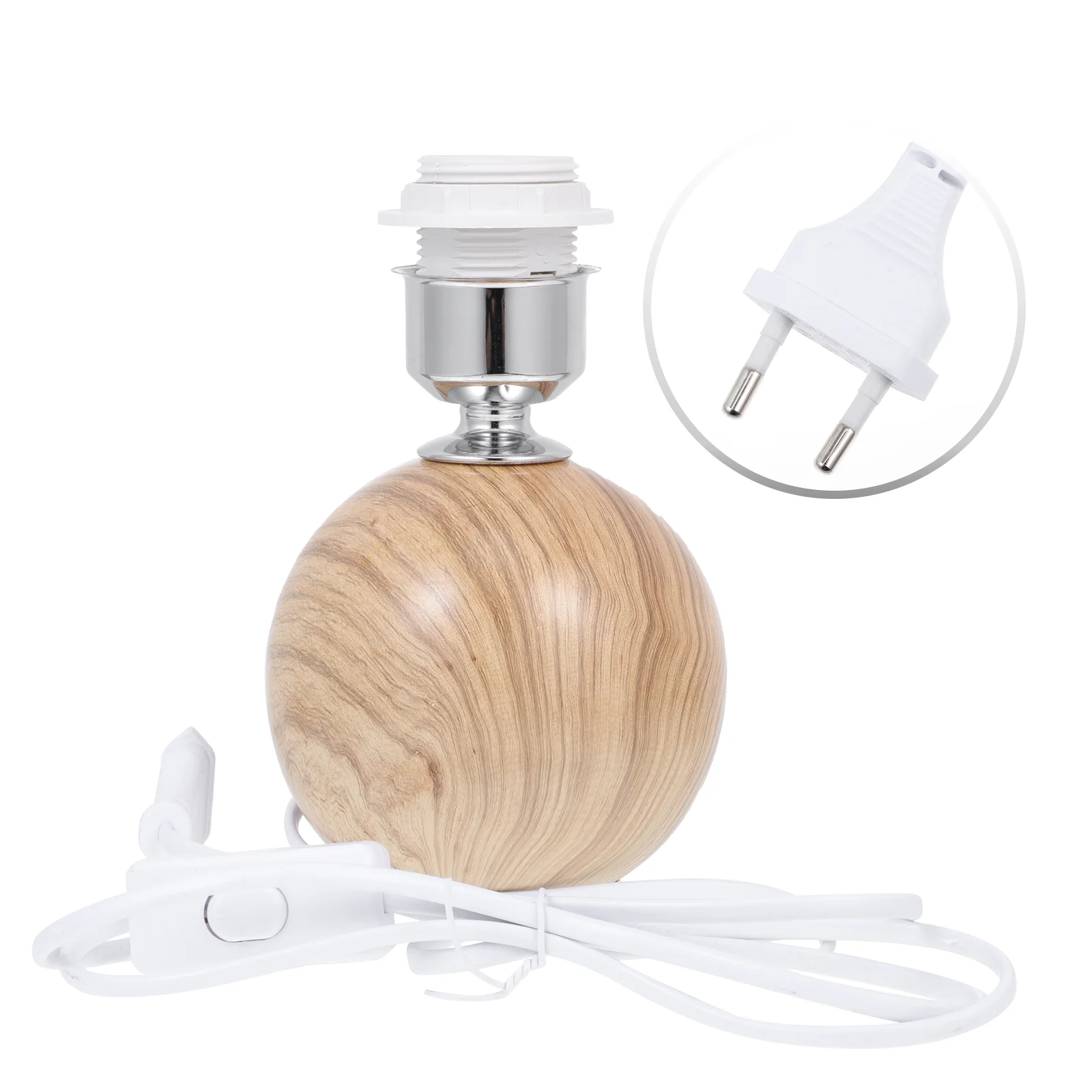 

1Pc Ceramic Pleated Desk Lamp Holding Accessory Desk Light Lamp Base Plug