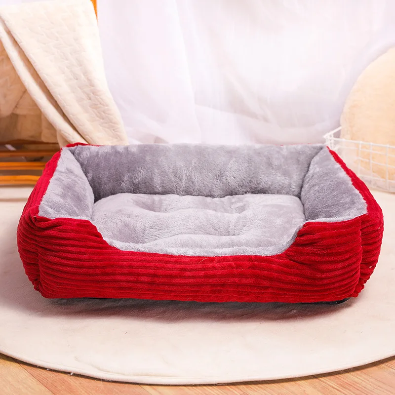

Rectangle bed for dog Sleeping Bag Kennel Cat Puppy Sofa Bed Pet House Winter Warm Beds Cushion for small dogs pet bed supplies
