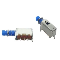 50pcs a05 directly key switch spring switches 3 pins push button self locking blue buttons for power supplies wholesale