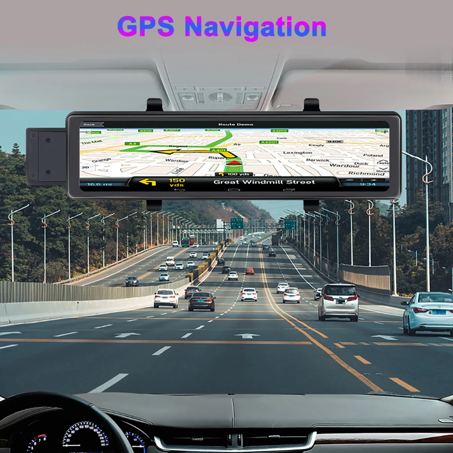 Зеркало заднего вида Videcam 12 дюймов 4G GPS Android 8 1 | Автомобили и мотоциклы