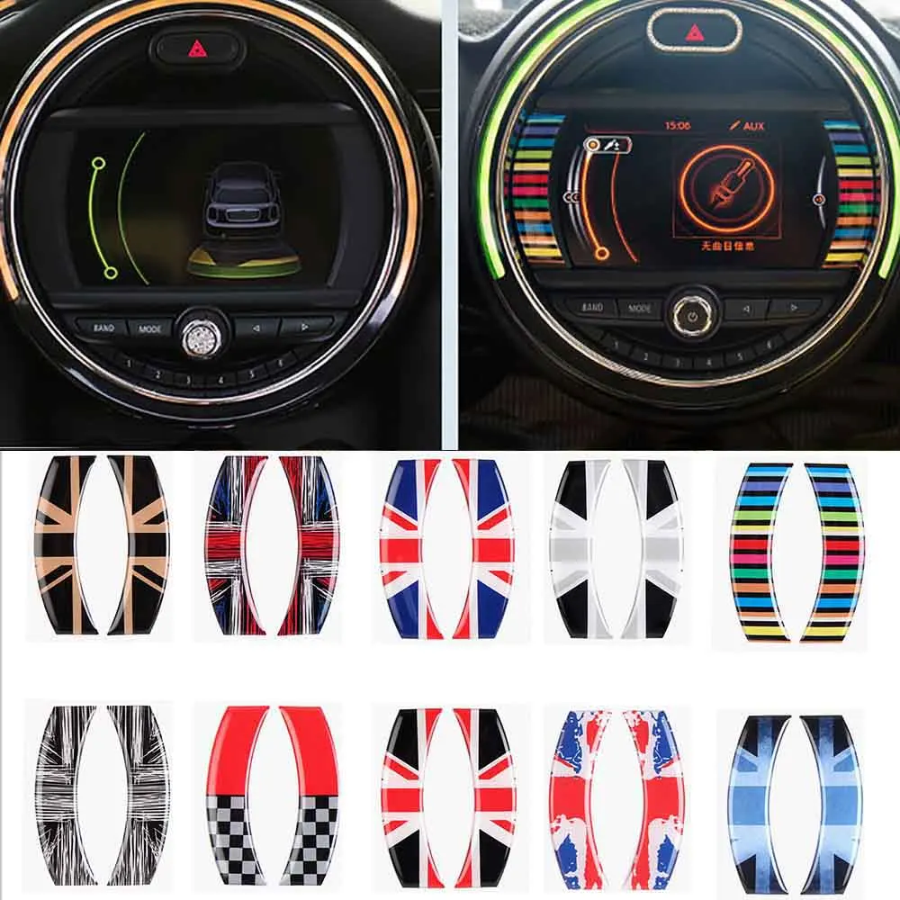 1 пара виниловых наклеек для панели управления автомобилем Union Jack наклейки MINI COOPER