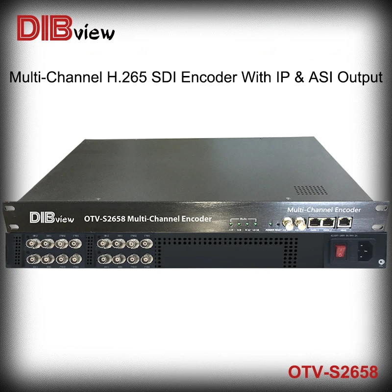 

OTV-S2658 вещания многоканальный SDI H.264 H.265 HD кодировщик с IP и ASI выход используется для спутникового кабельного телевидения проектов