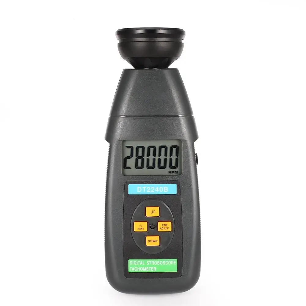 DT2240B цифровой ЖК-бесконтактный стробоскоп для вспышки тахометр