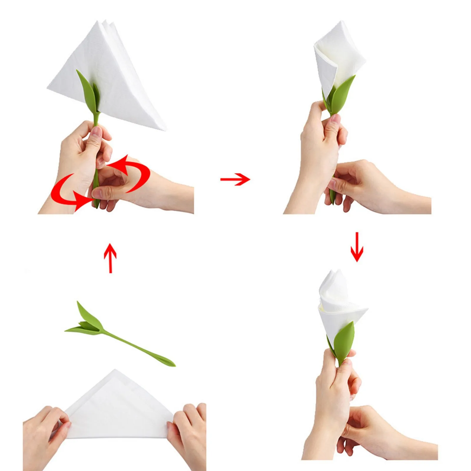 4/8/16 шт. пластиковые бумажные салфетки | Дом и сад