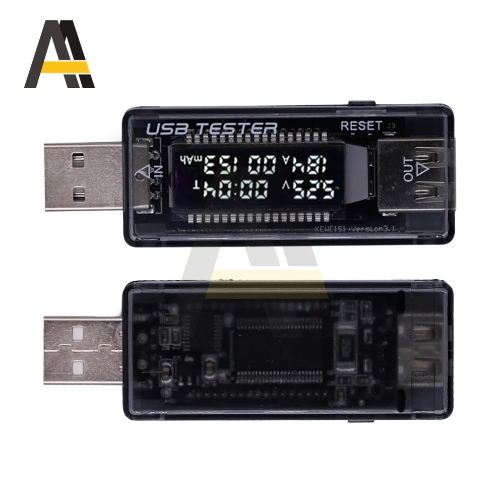 3 в 1USB вольтметр 3A Амперметр ток 4-20 тестер напряжения ЖК цифровой дисплей емкости