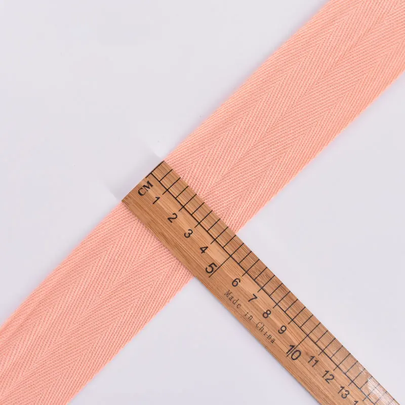 Flesh pink 3 м/лот 4,8 см ремень в елочку тканая хлопковая тесьма ткань швейный ремень для сумок аксессуар для одежды Сделай Сам LX730 - Цвет: Flesh pink