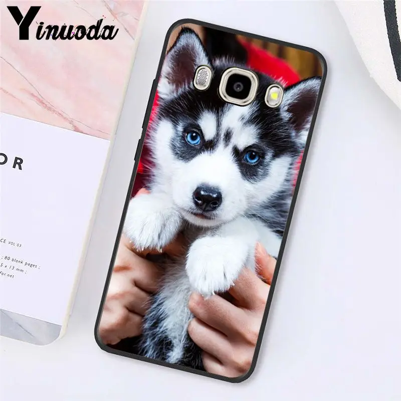 Yinuoda милый мягкий чехол для телефона с изображением животных хаски и щенка для samsung Galaxy J7 J6 J8 J4 J4Plus J7 DUO J7NEO J2 J5 Prime