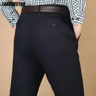 Высокое качество Новый бренд повседневные Модные мешковатые удобные длинные платья черные брюки прямые деловые рабочие брюки мужская одежда