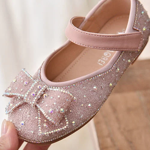 

Children's Diamond Princess Shoes 2021 Spring New Girls Fashion Sequin Dance Shoes Little Girls Antiskid Performance Shoes