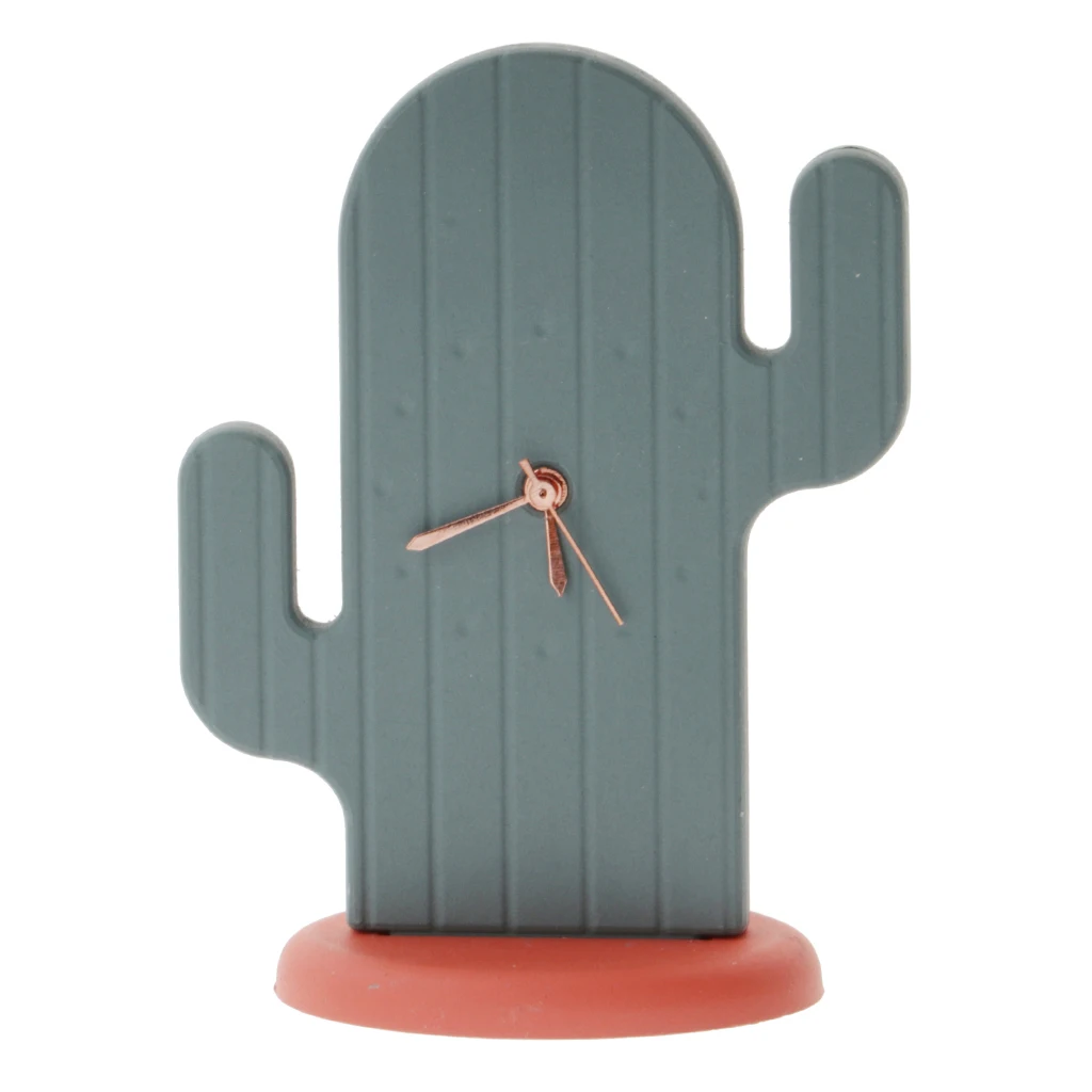 

1x 1:12 Mini Fashion Cute Simulation Cactus Clock Dolls House Decor Toy