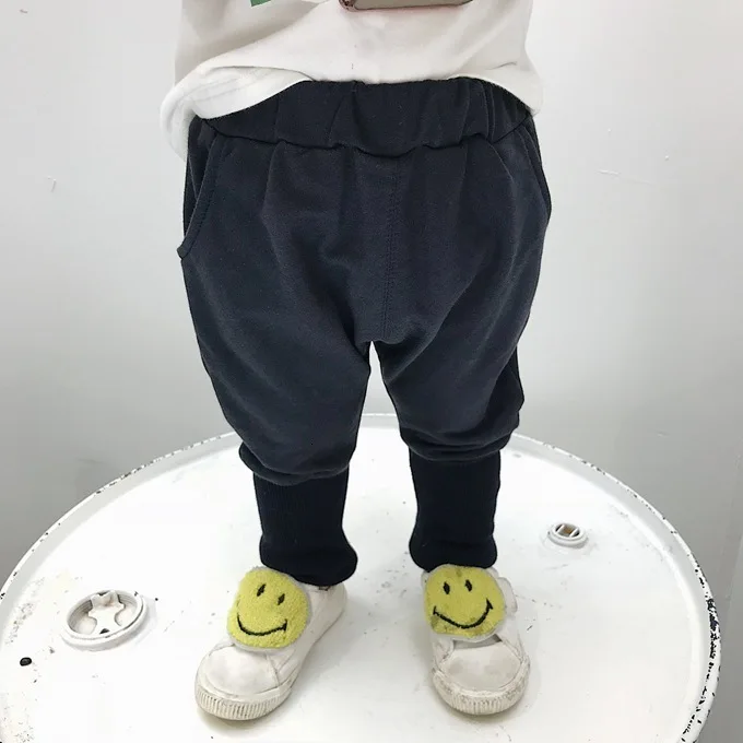 Осенние детские штаны повседневная одежда Новые Леггинсы хлопковые брюки для мальчиков с принтом