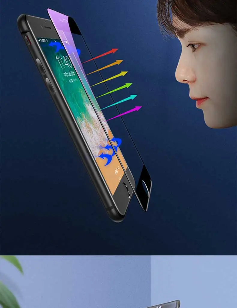 15D полное защитное стекло с закругленными краями для iPhone 6S 6 7 8 Plus X Защитное стекло для экрана на iPhone XS Max XR 5 5S SE 8 пленка