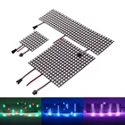 WS2812B RGB Пиксельная светодиодная модульная панель 8X816X168X32 матричный экран WS2812 IC гибкие индивидуально адресуемые светодиодные лампы DC5V
