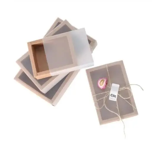 20 шт. коробки из крафт-бумаги с покрытием ПВХ | Дом и сад