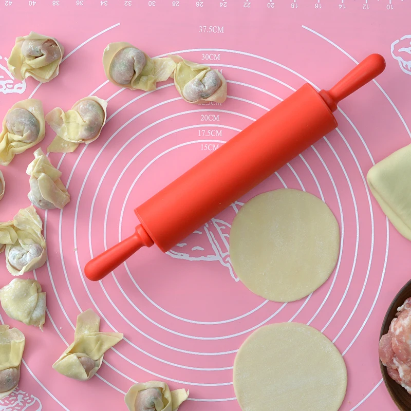 Антипригарная ручка из полипропилена роликовая силиконовая Скалка детский