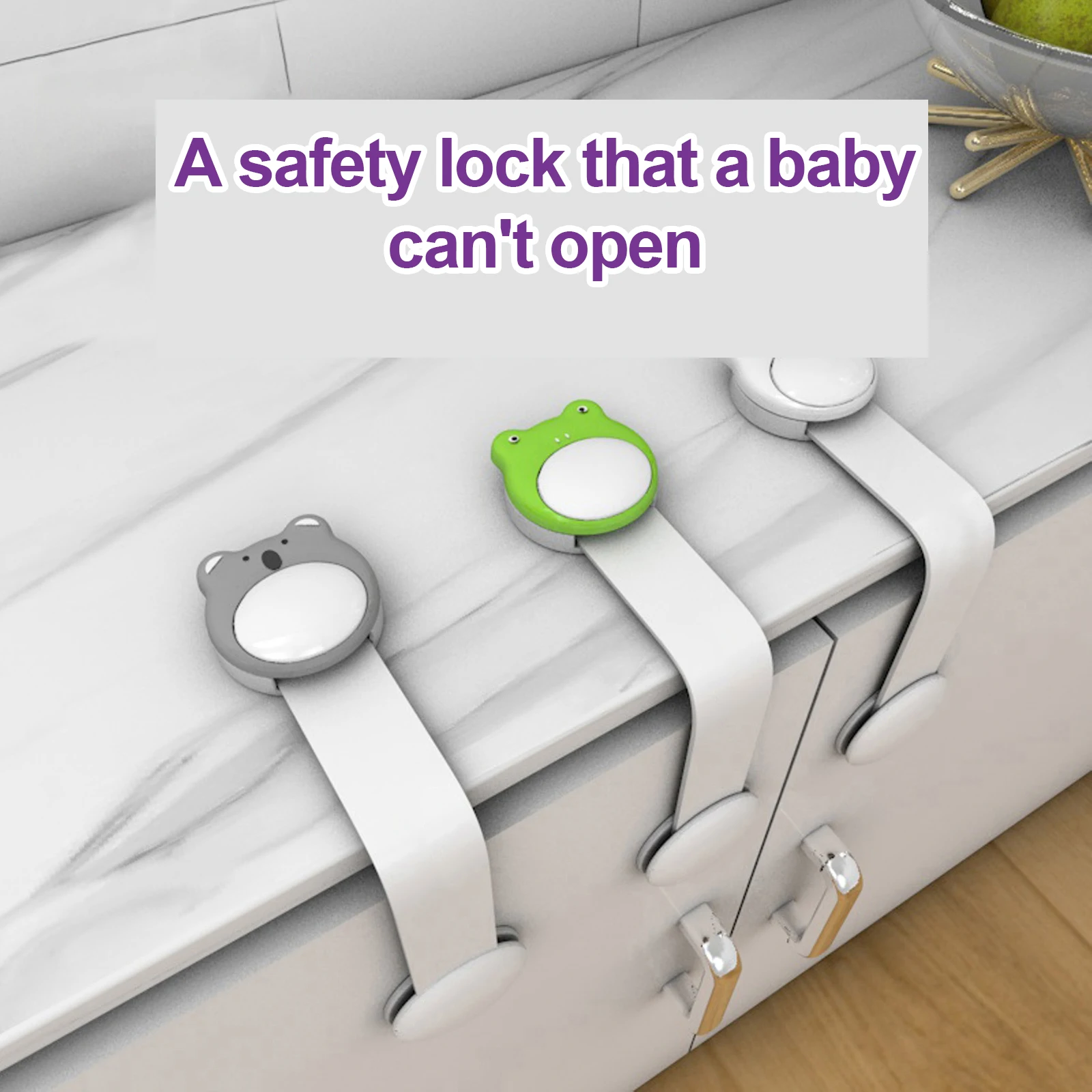 

3PCS Drawer Lock For Children Safety Lock Baby Door Safety Buckle Prevent Open Drawer Cabinets Anti Pinch Hand Protect