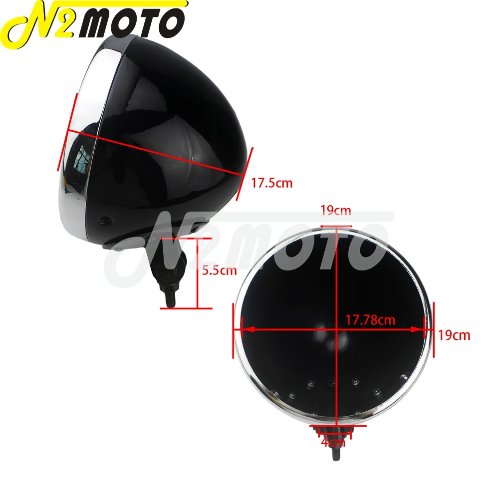 Светодиодные мотоциклетные фары 7 дюймов корпус для светодиодной лампы Kawasaki Honda