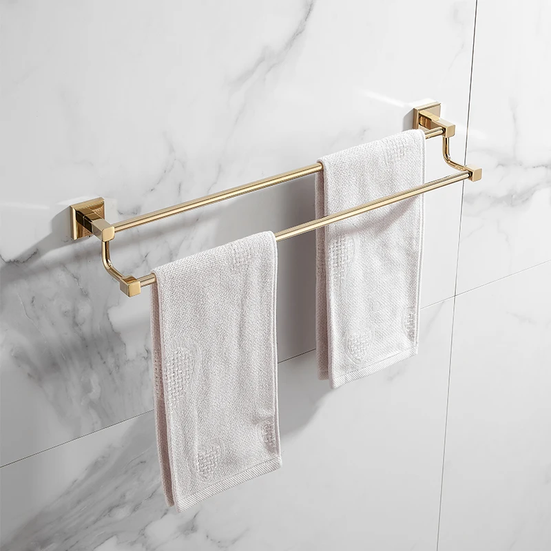 bathroom accessories towel rackpaper holder toilet brush holdertowel ranger soap rack paper basket gold bath hardware sets free global shipping