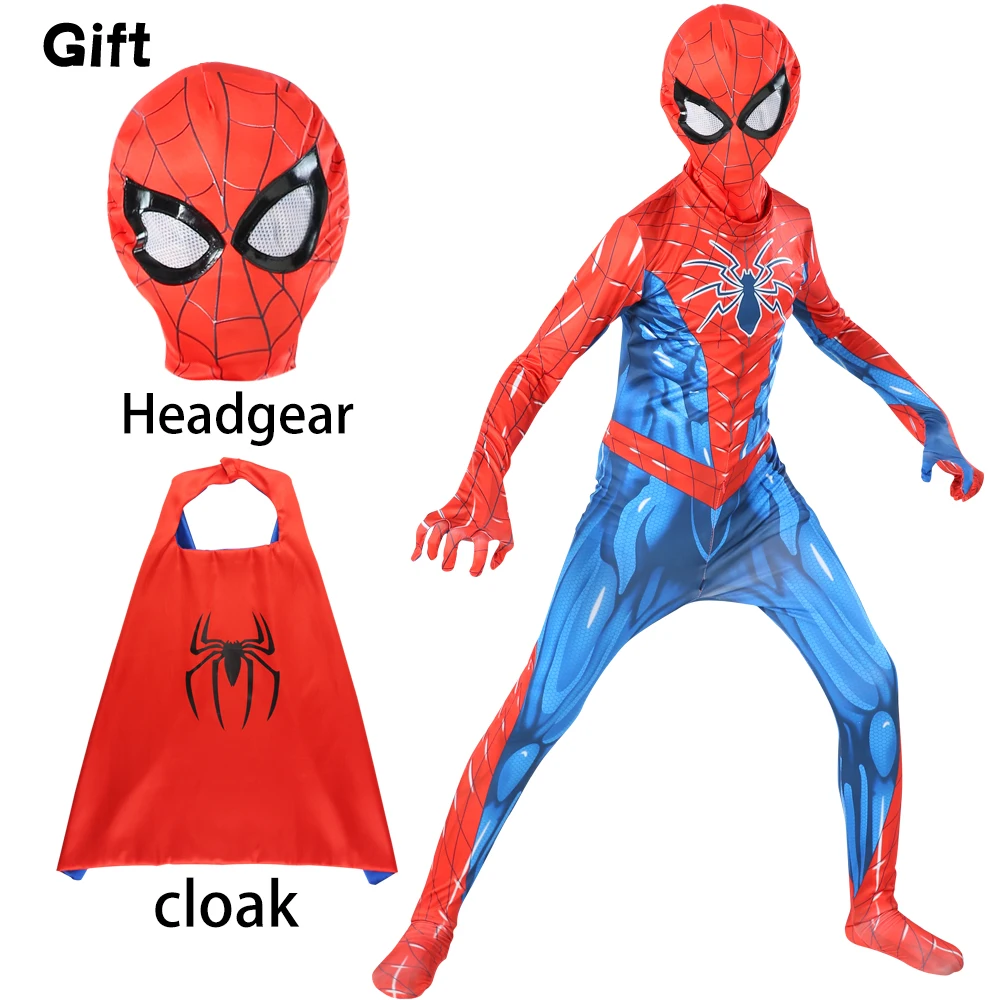 New Spider Red Man Far From Home Cosplay Costume Zentai Spiderboy Mask Superhero Bodysuit Spandex Suits for Adult Kids Costumes |