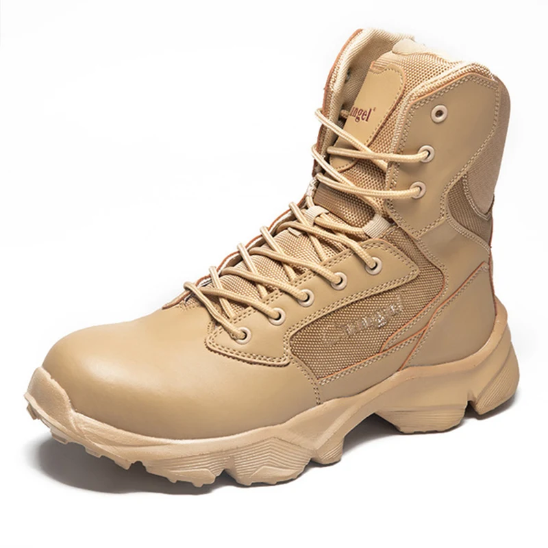 

Lightweight Winter Men Boots Steel Toe Safety Shoes Army Desert Boots Puncture-Proof Work Safety Boots Leather Winter Shoes Men