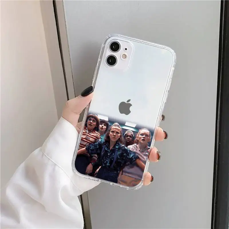 

cosas gratis Stranger things Phone Case Transparent for iPhone 11 12 mini pro XS MAX 8 7 6 6S Plus X 5S SE 2020 XR