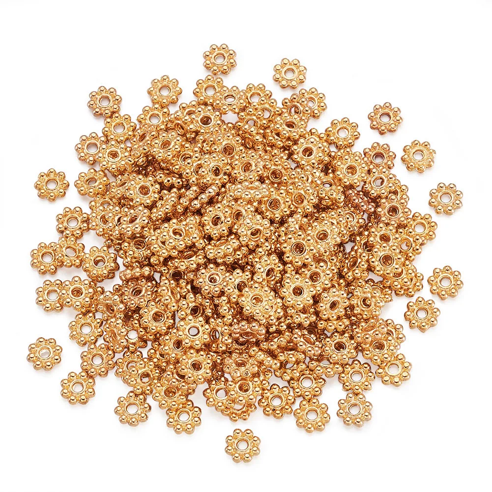 Бусина разделитель из металлического сплава с цветком маргаритки 5x300 мм|Бусины| |